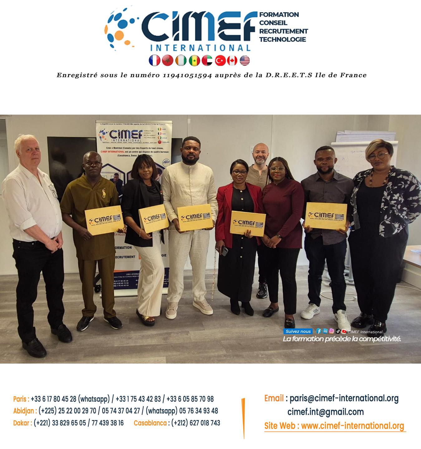 CIMEF INTERNATIONAL FRANCE  : une formation stratégique pour le secteur minier africain ! Du 14 au 25 juillet 2025